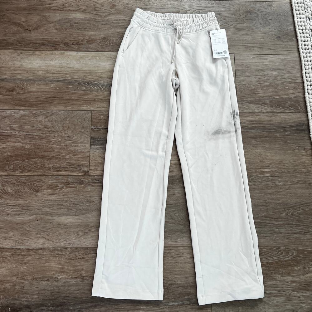 ATHLETA Women's Seasoft Mid Rise Straight Pant Size XXS In Bone - Picture 4 of 15